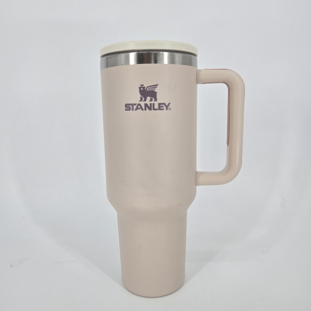 Stanley 40oz Quencher H2.0 Tumbler Blush Pink Handle Cup Aftermarket Lid No Stra